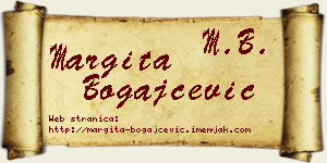 Margita Bogajčević vizit kartica